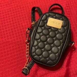 Black Bebe cross body wallet